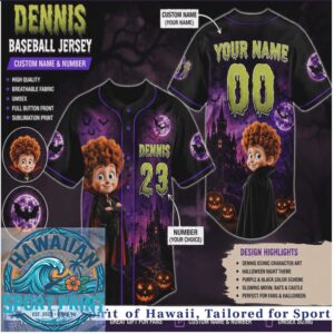 Hotel Transylvania Dennis Halloween Castle Custom Baseball Jersey