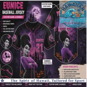 Hotel Transylvania Eunice Vampire Halloween Custom Baseball Jersey