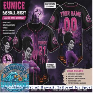 Hotel Transylvania Eunice Vampire Halloween Custom Baseball Jersey