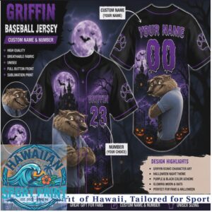 Hotel Transylvania Griffin Invisible Man Halloween Baseball Jersey