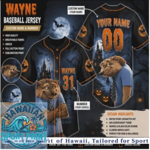 Hotel Transylvania Wayne Werewolf Halloween Custom Baseball Jersey