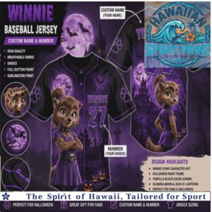 Hotel Transylvania Winnie Pumpkin Halloween Custom Baseball Jersey