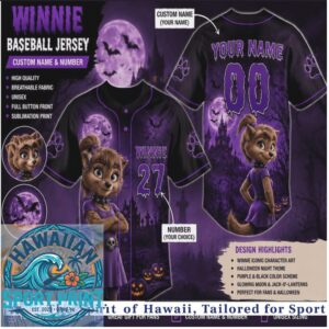 Hotel Transylvania Winnie Pumpkin Halloween Custom Baseball Jersey