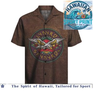 Lynyrd Skynyrd Vintage Eagle Rock Band Tropical Hawaiian Shirt