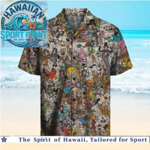 Mad Magazine Underground Cartoon Graffiti Pop Art Hawaiian Shirt