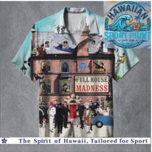 Madness Full House Ska Punk Band Album Cover Art Hawaiian Shirt
