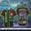 Mickey Halloween Pumpkin Ghost Spooky Neon Baseball Jersey Mickey Halloween Pumpkin Ghost Spooky Neon Baseball Jersey