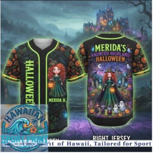 Merida Haunted Highland Brave Disney Halloween Baseball Jersey