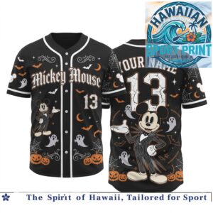 Mickey Mouse Spooky Halloween Baseball Jersey