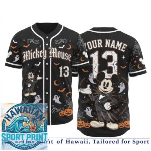 Mickey Mouse Spooky Halloween Baseball Jersey
