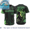Pluto Disney Halloween Spooky Glowing Green Baseball Jersey Pluto Disney Halloween Spooky Glowing Green Baseball Jersey