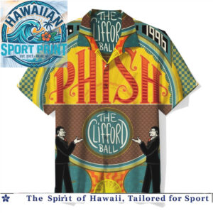 Phish The Clifford Ball 1996 Festival Vintage Concert Hawaiian Shirt