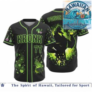 Poison Kronk Magic Potion Villain Cartoon Baseball Jersey