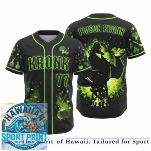 Poison Kronk Magic Potion Villain Cartoon Baseball Jersey