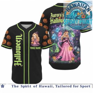 Princess Aurora Enchanted Halloween Night Custom Baseball Jersey