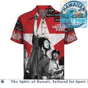 Rage Against The Machine Live At Finsbury Park Rock Hawaiian Shirt