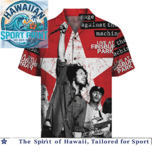 Rage Against The Machine Live At Finsbury Park Rock Hawaiian Shirt