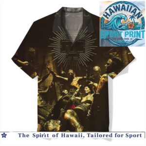 Rammstein Industrial Metal Band Dark Gothic Aesthetic Hawaiian Shirt