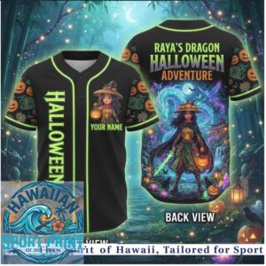 Raya Dragon Adventure Halloween Magic Disney Baseball Jersey