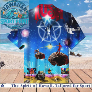Rush Band Space Odyssey Progressive Rock Concert Hawaiian Shirt