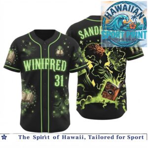 Sandersun Winifred Witch Spellbook Halloween Spooky Jersey