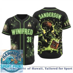 Sandersun Winifred Witch Spellbook Halloween Spooky Jersey