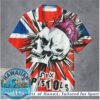 Grateful Dead Skull Rose US Flag Tour Music Fan Hawaiian Shirt Grateful Dead Skull Rose US Flag Tour Music Fan Hawaiian Shirt
