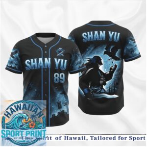 Shan Yu Mulan Warrior Shadow Crow Dark Army Baseball Jersey