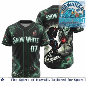 Snow White Poison Apple Magic Mirror Forest Fantasy Baseball Jersey