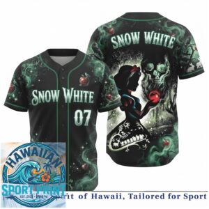 Snow White Poison Apple Magic Mirror Forest Fantasy Baseball Jersey