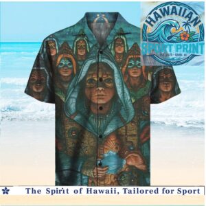 The Unknown Man Mystic Hooded Figure Fantasy Hawaiian Shirt