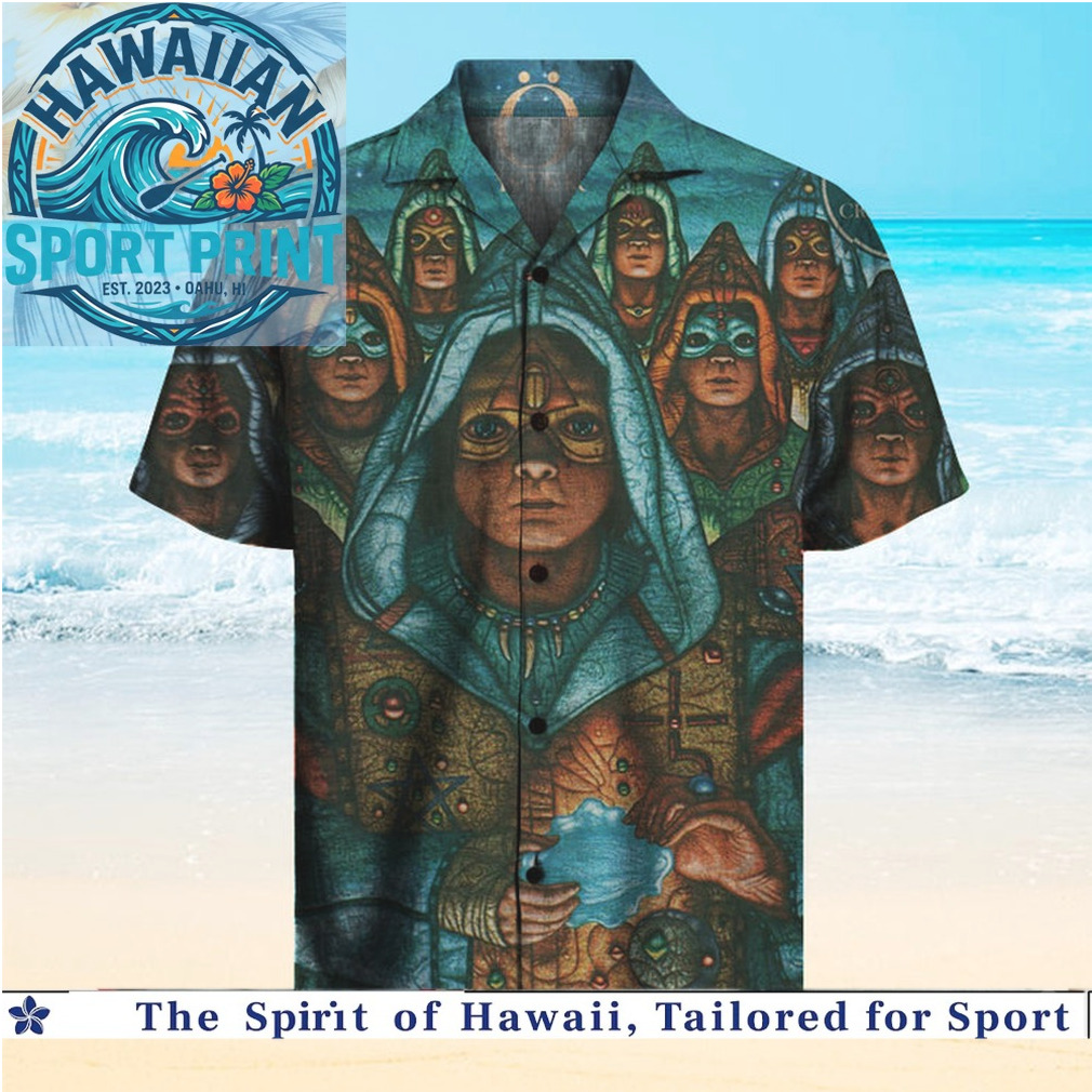 The Unknown Man Mystic Hooded Figure Fantasy Hawaiian Shirt The Unknown Man Mystic Hooded Figure Fantasy Hawaiian Shirt