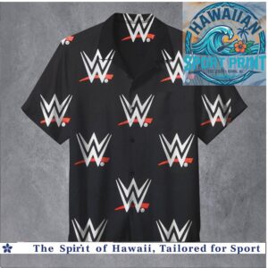 WWE Wrestling Logo Heavyweight Championship Pro Wrestling Hawaiian Shirt